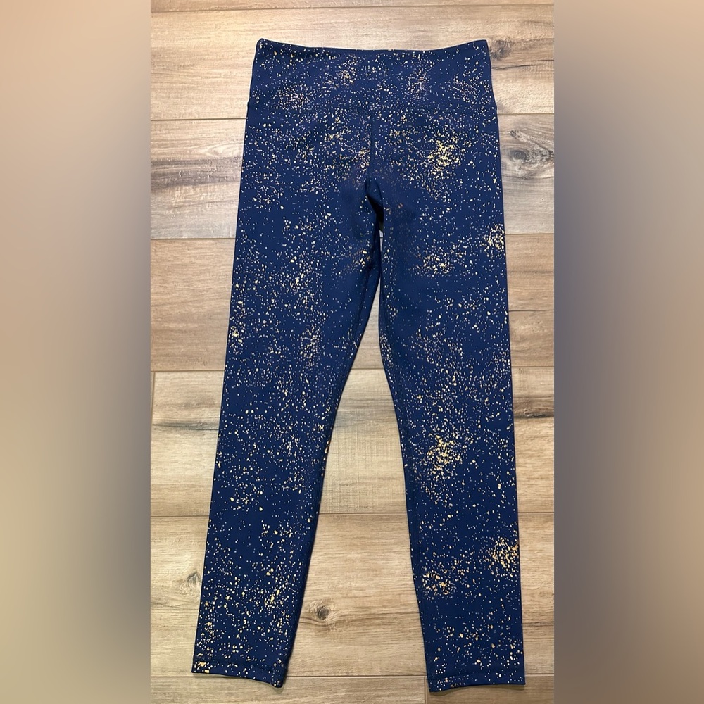 Navy Stay Gold Light n Tight Hi-Rise 7/8 24" Size 6-8